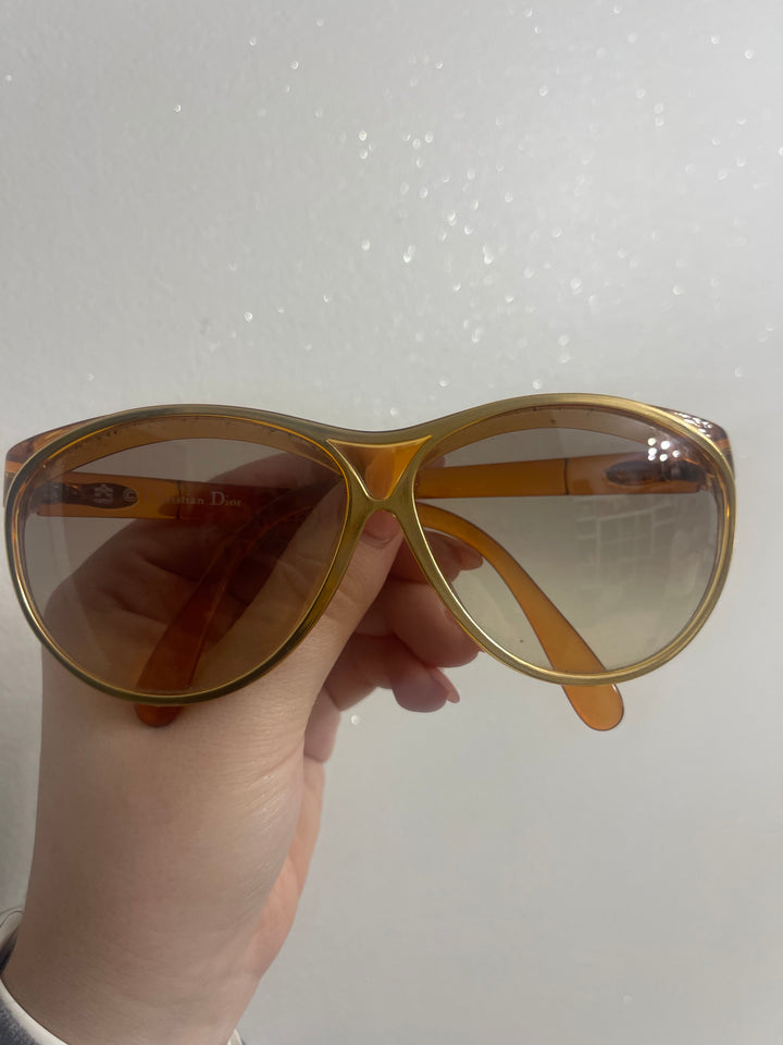 Christian Dior Gold Sunglasses