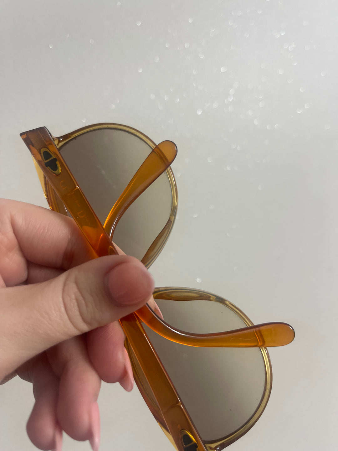 Christian Dior Gold Sunglasses