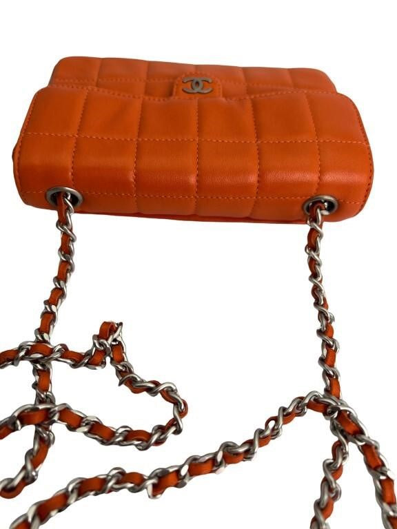 Chanel Orange Mini Classic Belt Bag Rare