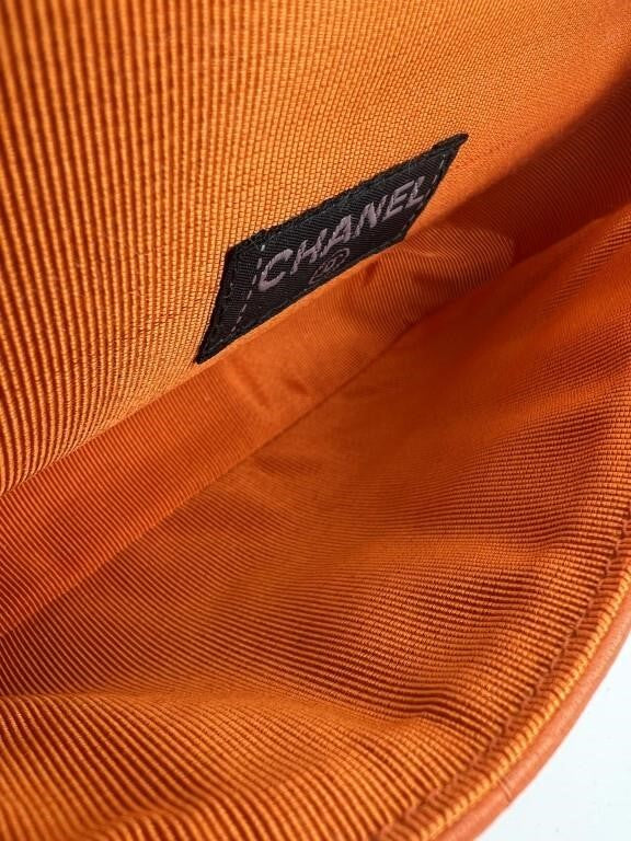 Chanel Orange Mini Classic Belt Bag Rare