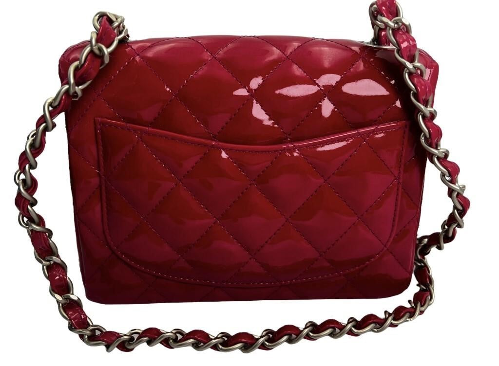 Chanel Fuchsia Mini Classic Bag