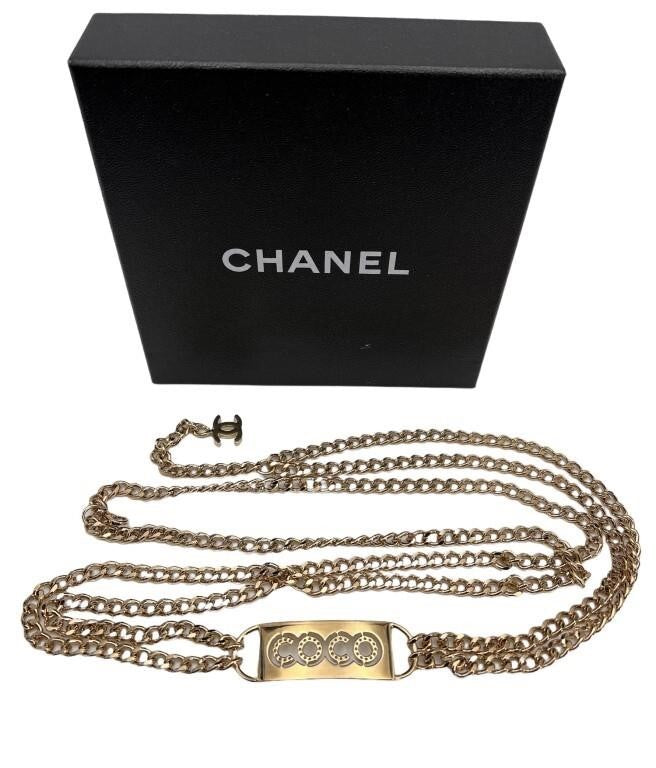 Coco Chanel Gold Tone Chain Belt